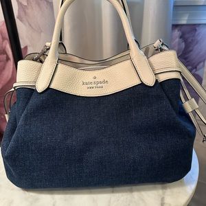 Kate Spade Denim and Leather Shoulder Bag